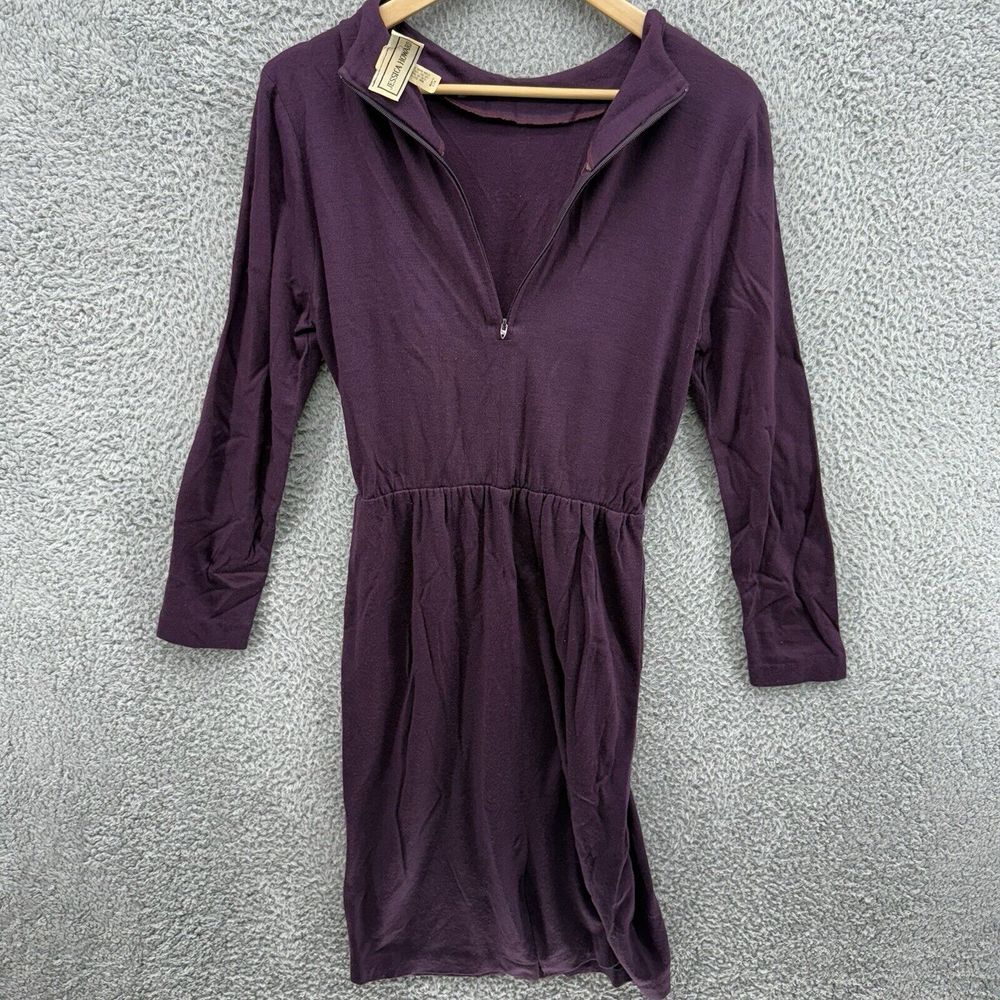 Jessica Howard Size 6 Purple Embellished Casual Dress Cinched Waist Long‎ Sleeve - Picture 8 of 8